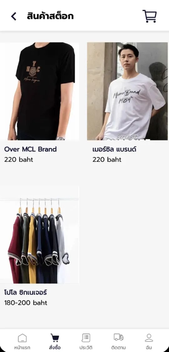 MEMO stock screen: products with prices
